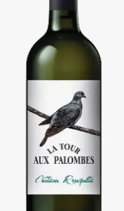 Cuvée Tour aux Palombes blanc sec 2021 Château Rouquette AOC Bordeaux 75cl